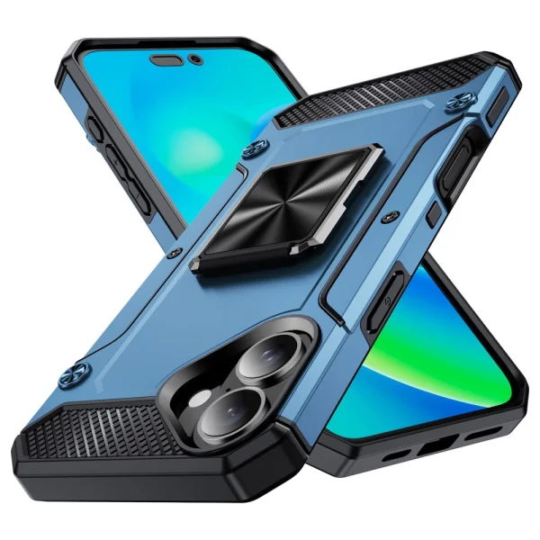 Shockproof case Military Grade Anti-Drop for iPhone 16, Blue 1