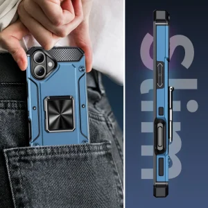Shockproof case Military Grade Anti-Drop for iPhone 16, Blue 5