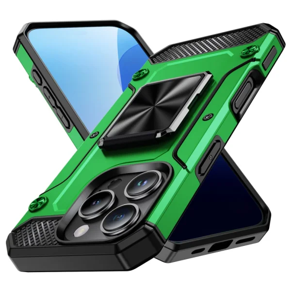Military Grade Anti-Drop Shockproof Case for iPhone 16 Pro, Green 1