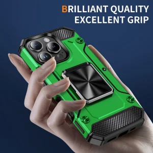 Military Grade Anti-Drop Shockproof Case for iPhone 16 Pro, Green 3