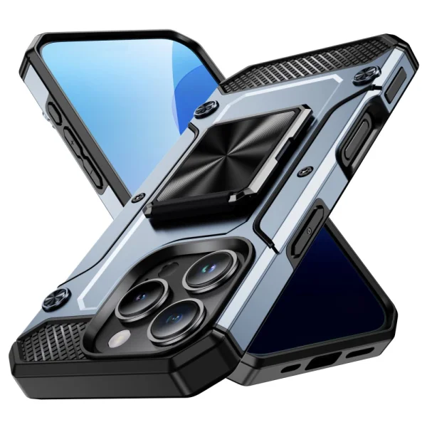 Shock-resistant case Military Grade Anti-Drop for iPhone 16 Pro, Gray 1