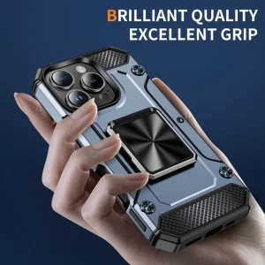 Shock-resistant case Military Grade Anti-Drop for iPhone 16 Pro, Gray 3