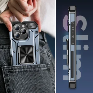 Shock-resistant case Military Grade Anti-Drop for iPhone 16 Pro, Gray 5