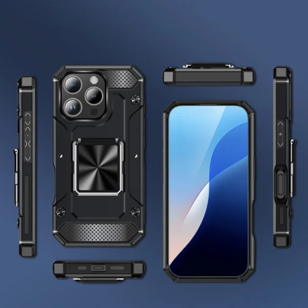 Shockproof case Military Grade Anti-Drop for iPhone 16 Pro Max, Black 6