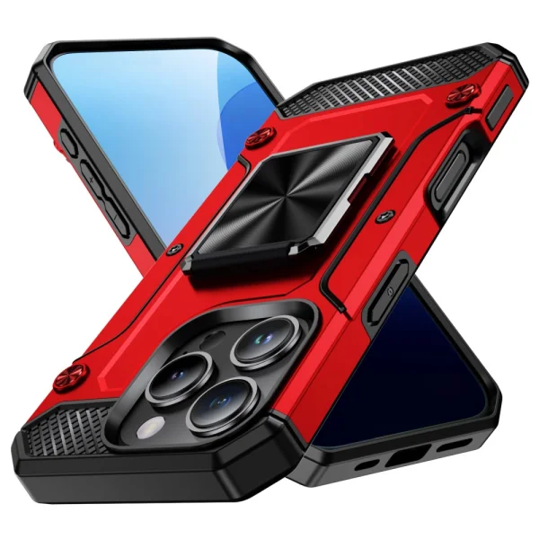 Shockproof case Military Grade Anti-Drop for iPhone 16 Pro Max, Red 1