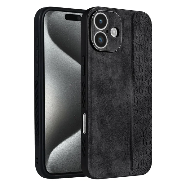AZNS Shockproof Case for iPhone 16, Black 1