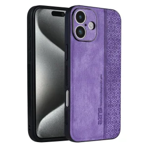Shockproof AZNS case for iPhone 16, Purple