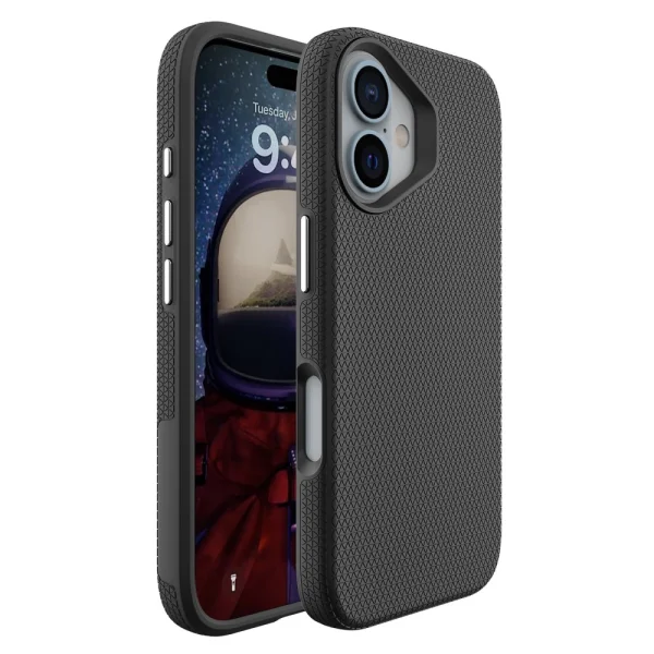 Shockproof Case Liquid Air MagSF for iPhone 16 Plus, Black 1