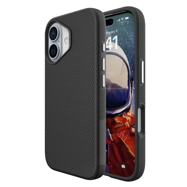 Shockproof Case Liquid Air MagSF for iPhone 16 Plus, Black 2