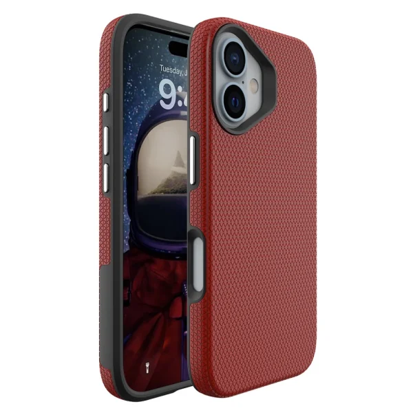 Shockproof Case Liquid Air MagSF for iPhone 16, Red 1