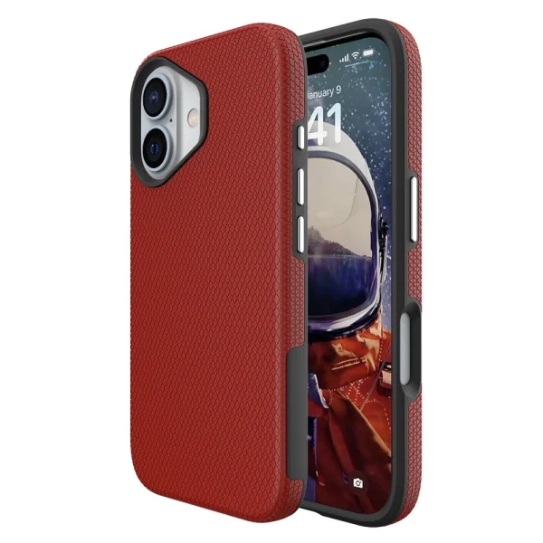 Shockproof Case Liquid Air MagSF for iPhone 16, Red 2