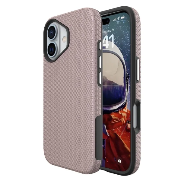 Shockproof Case Liquid Air MagSF for iPhone 16, Pink 2