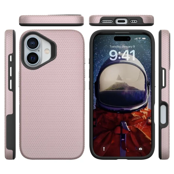 Shockproof Case Liquid Air MagSF for iPhone 16, Pink 3