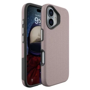 Удароустойчив калъф Liquid Air MagSF за iPhone 16, Розов