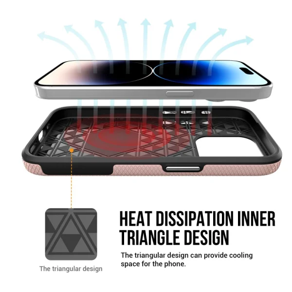 Удароустойчив калъф Liquid Air MagSF за iPhone 16 Pro, Розов 5