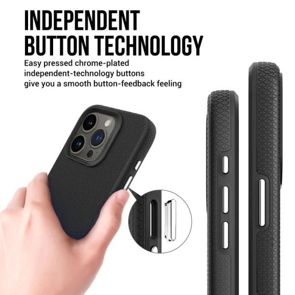 Shockproof Case Liquid Air MagSF for iPhone 16 Pro, Black 2