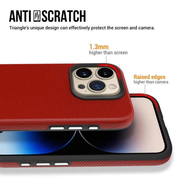Shockproof Case Liquid Air MagSF for iPhone 16 Pro, Red 4