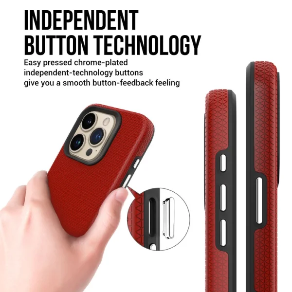 Shockproof Case Liquid Air MagSF for iPhone 16 Pro, Red 2