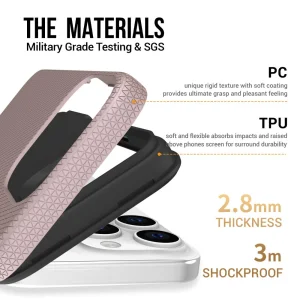 Shockproof Case Liquid Air MagSF for iPhone 16 Pro Max, Pink 3