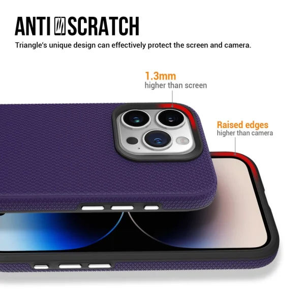 Shockproof Case Liquid Air MagSF for iPhone 16 Pro Max, Purple 4