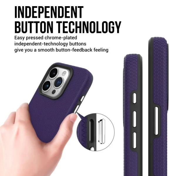 Shockproof Case Liquid Air MagSF for iPhone 16 Pro Max, Purple 2
