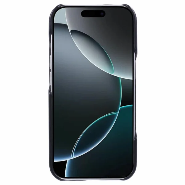 Shockproof case Leather Touch MagSF for iPhone 16 Pro Max, Black 2
