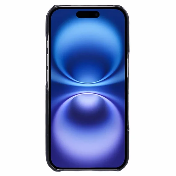 Удароустойчив калъф Leather Touch MagSF за iPhone 16 Plus, Черен 2