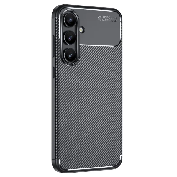 Силиконов калъф Carbon Fiber Texture за Samsung Galaxy S24 FE, Черен 2