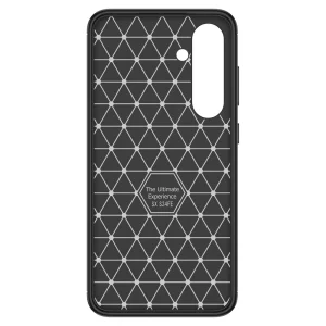 Силиконов калъф Carbon Fiber Texture за Samsung Galaxy S24 FE, Черен 3