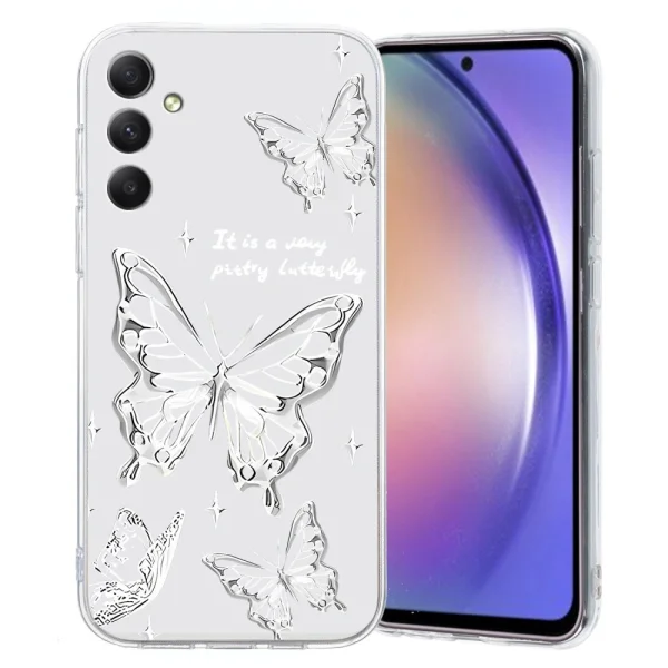 Silicone case for Samsung Galaxy S24 FE, Butterfly 1