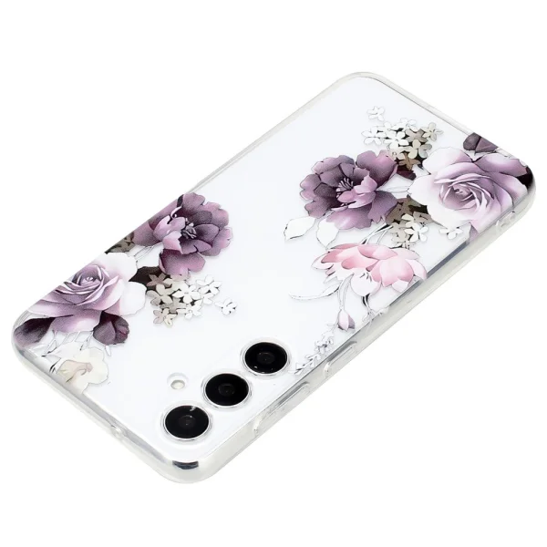 Силиконов калъф за Samsung Galaxy S24 FE, Лилави цветя 3