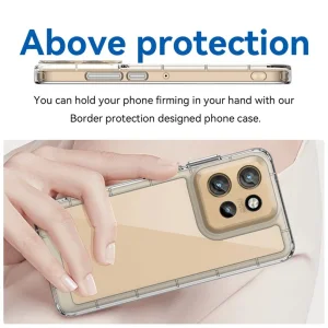 Удароустойчив Калъф Acrylic Clear за Motorola Edge 50 Neo 5G / Moto S50 5G, Прозрачен 3