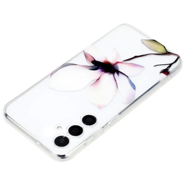 Силиконов калъф за Samsung Galaxy S24 FE, Бели цветя 3