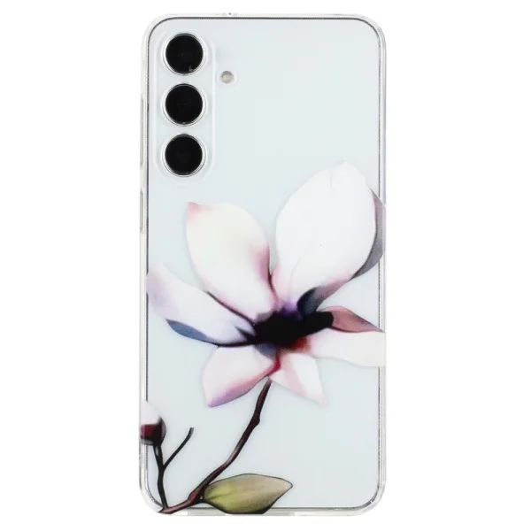 Силиконов калъф за Samsung Galaxy S24 FE, Бели цветя 1