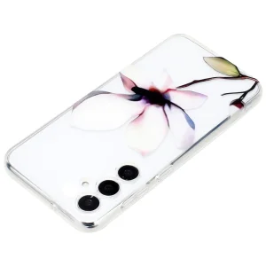 Силиконов калъф за Samsung Galaxy S24 FE, Бели цветя 3