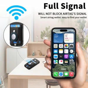 Shockproof case Leather Card Holder for iPhone 16 Pro Max, Black 4