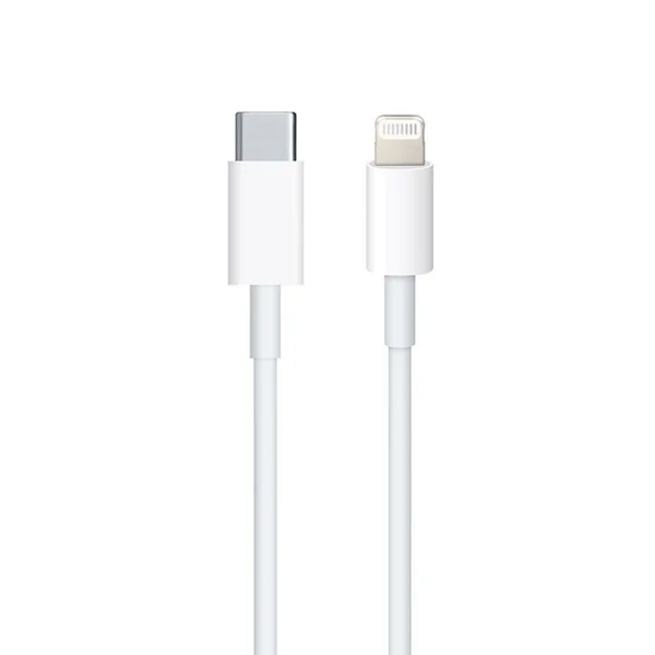 Cable APPLE MX0K2ZMA, Lightning to Type-C, Bulk, White 1