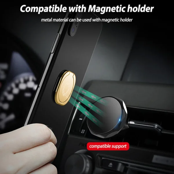 Phone Holder Bracket Stand Ring Holder, Gold 2