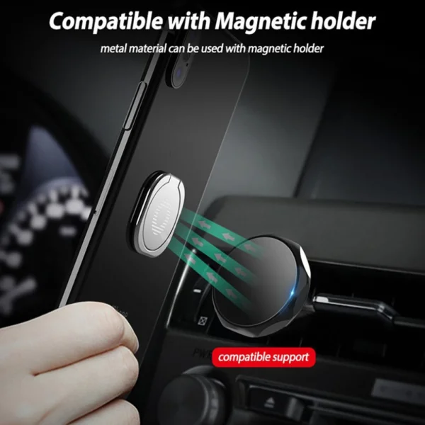 Phone Holder Bracket Stand Ring Holder, Silver 2