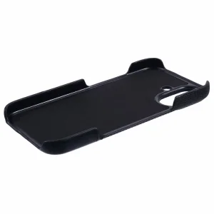 Shockproof Case Lesther Splicing for iPhone 16, Black 4