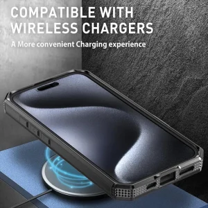 Shockproof case Big Ring Holder for iPhone 16, Black 4