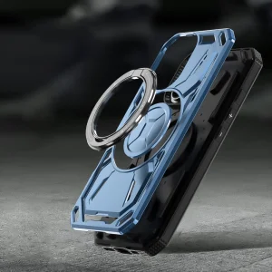 Shockproof case Big Ring Holder for iPhone 16, Light blue 3
