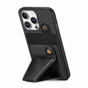 Shockproof K-Shaped Kickstand Case for iPhone 16 Pro, Black 3