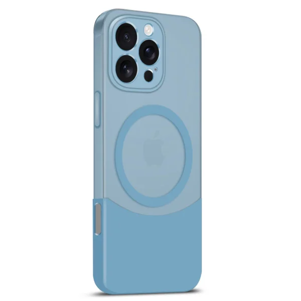 Plastic Case MagSF Splicing Color for iPhone 16 Pro Max, Blue 2