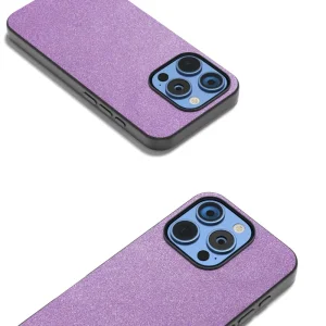 Shockproof Case Glitter Design for iPhone 16 Pro, Purple 3