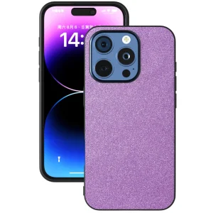 Shockproof Case Glitter Design for iPhone 16 Pro, Purple