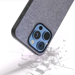 Shockproof back cover Glitter Design for iPhone 16 Pro, Black 4