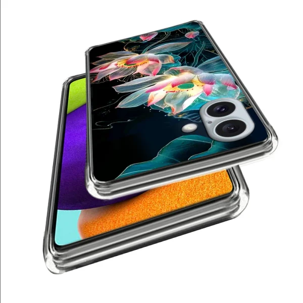 Silicone case for iPhone 16, Flowers 2
