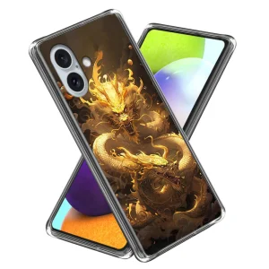 Силиконов калъф за iPhone 16, Огнен дракон