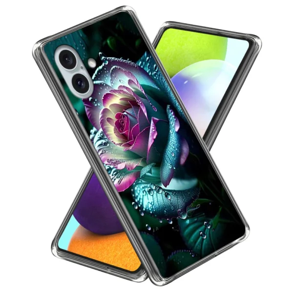 Силиконов калъф за iPhone 16 Plus, Роза 1